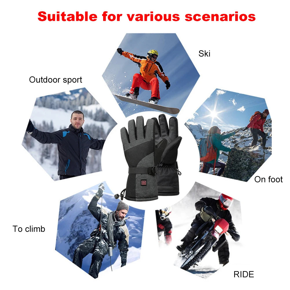 Temvex heated gloves ski, winter, outdoor, climb, hike