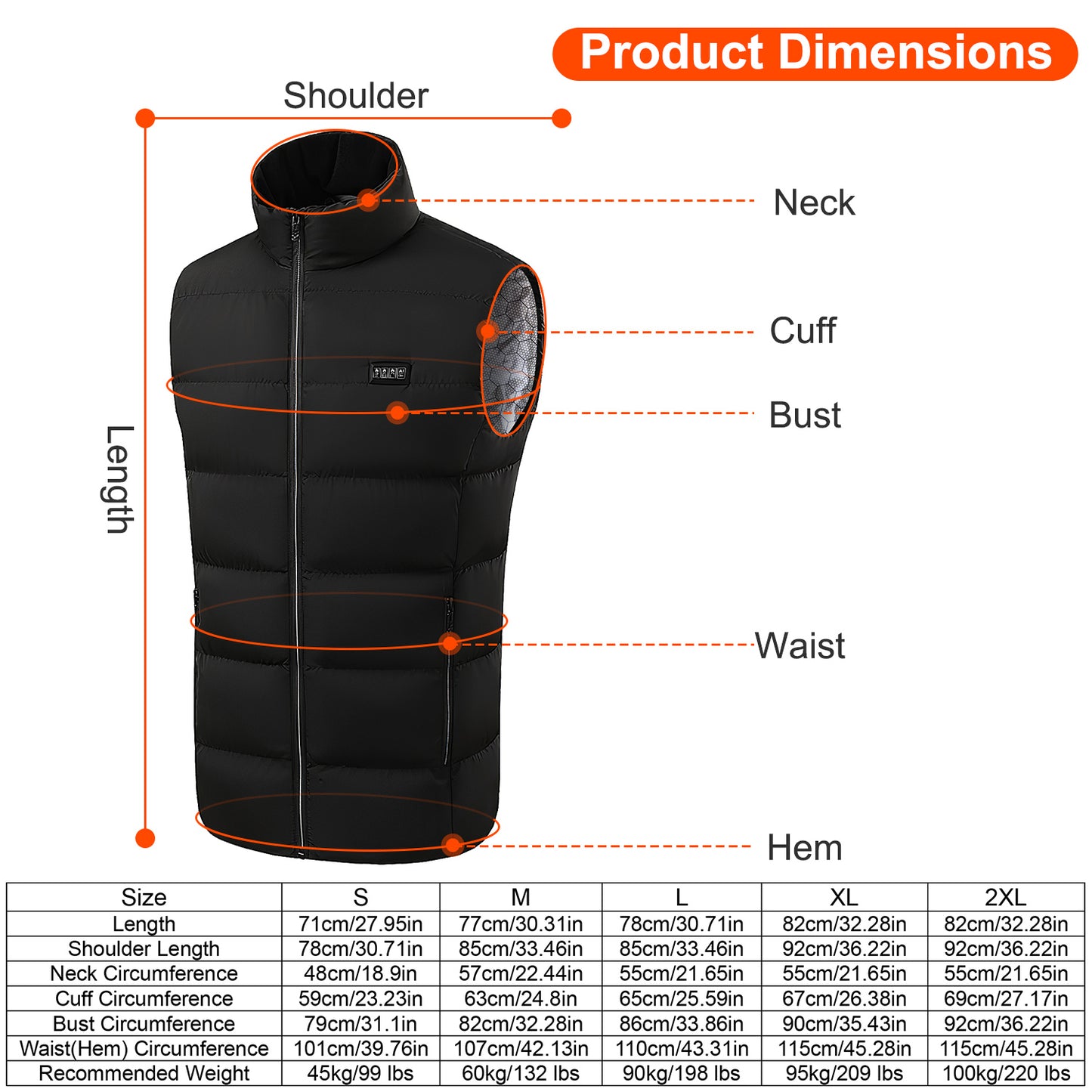 Temvex™ Heated Vest – Instant Warmth, All-Day Comfort 🔥 | USB Rechargeable, Wind-Resistant, Perfect for Winter