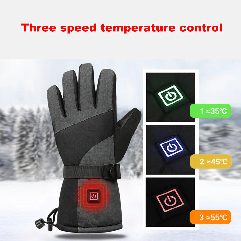 Temvex heated gloves 3 speed temperature control
