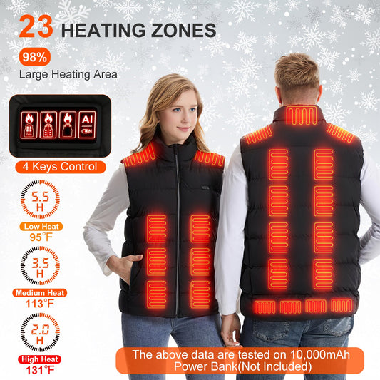 Temvex™ Heated Vest – Instant Warmth, All-Day Comfort 🔥 | USB Rechargeable, Wind-Resistant, Perfect for Winter