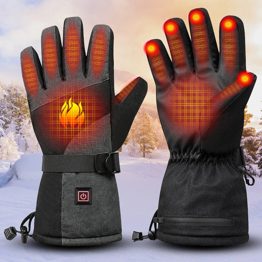 Temvex Heated gloves 5 heating zones diagram
